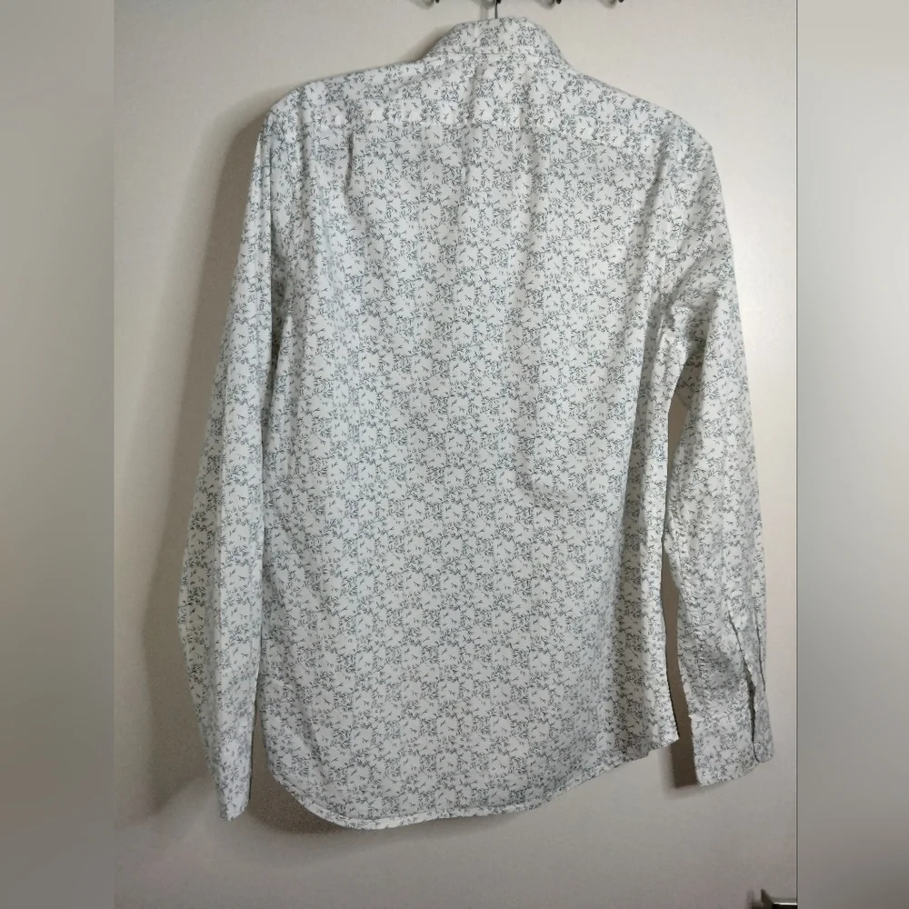 J. Crew (Size M) Men's Multicolored Floral Print Slim Button Down Front Shirt